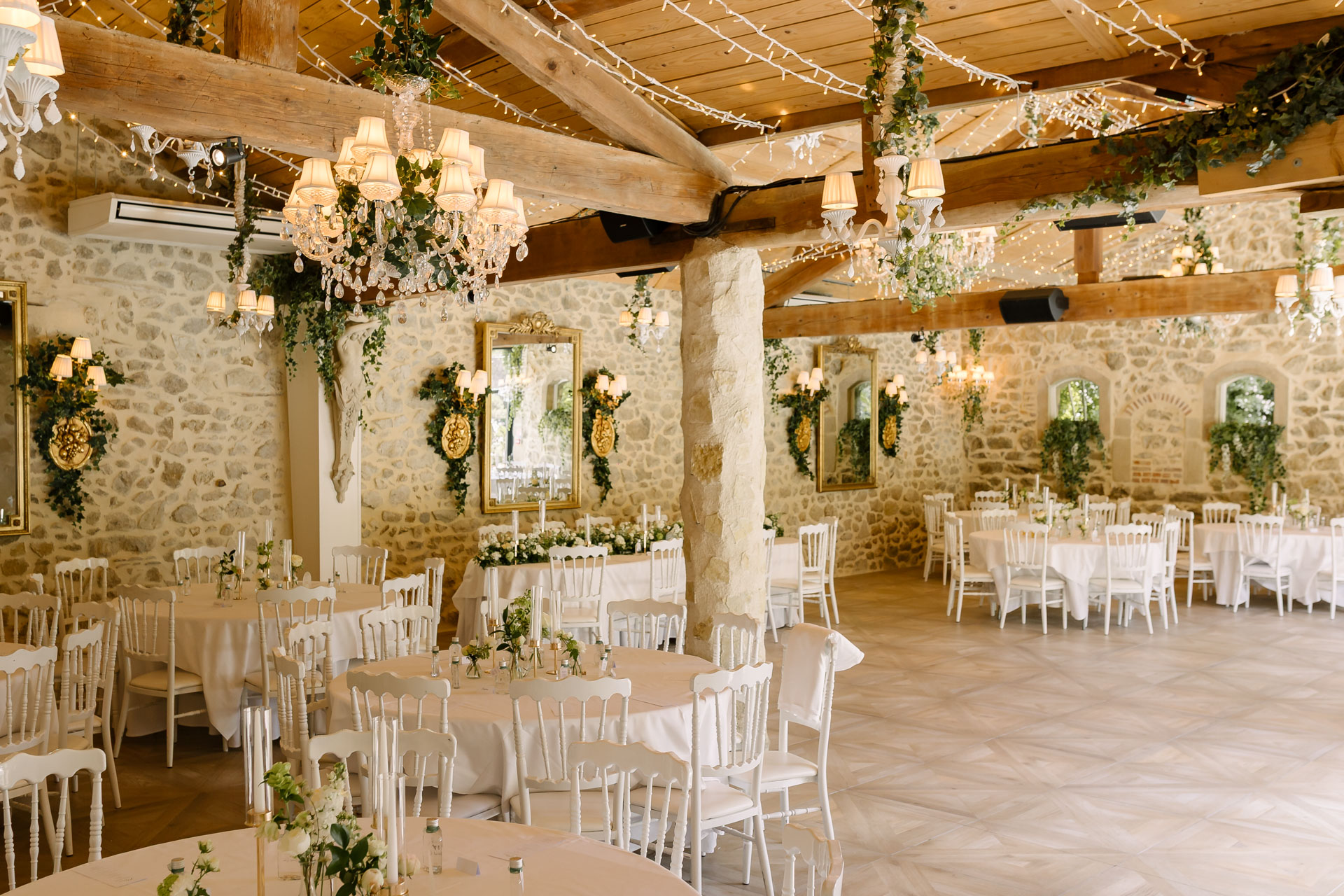 Mariage chateau Chavagnac_deco