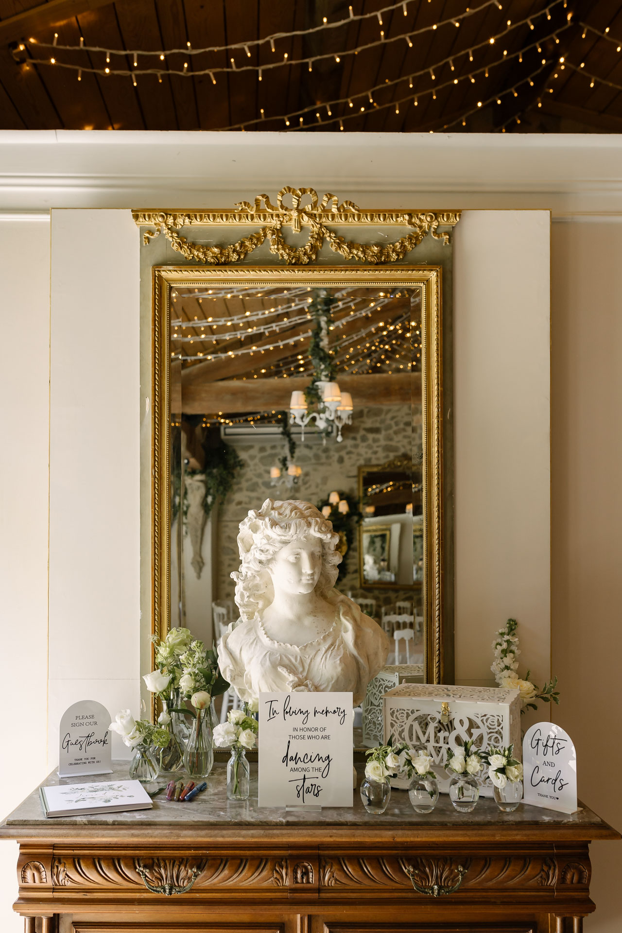 Mariage chateau Chavagnac_deco