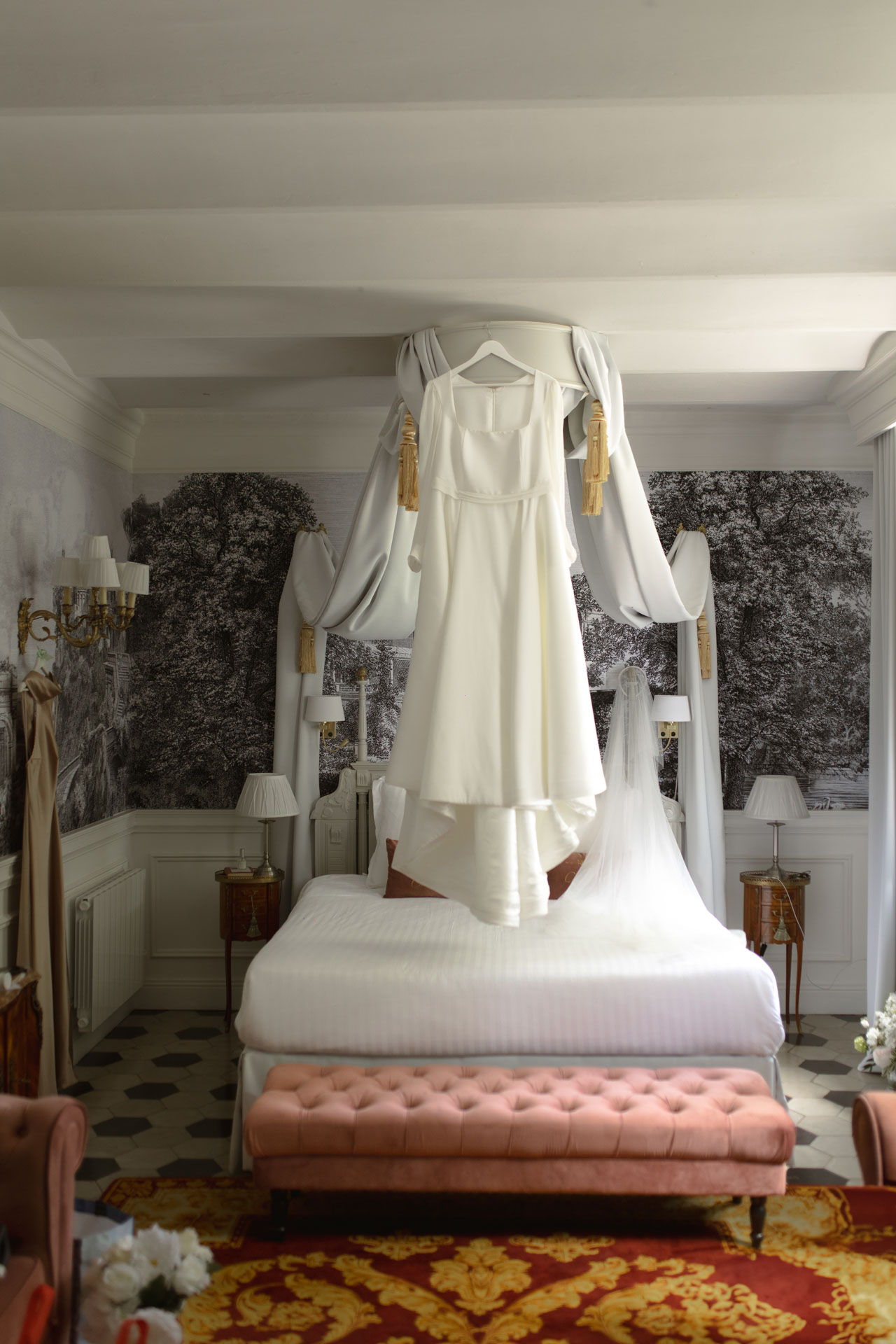 Mariage chateau Chavagnac_preparatifs