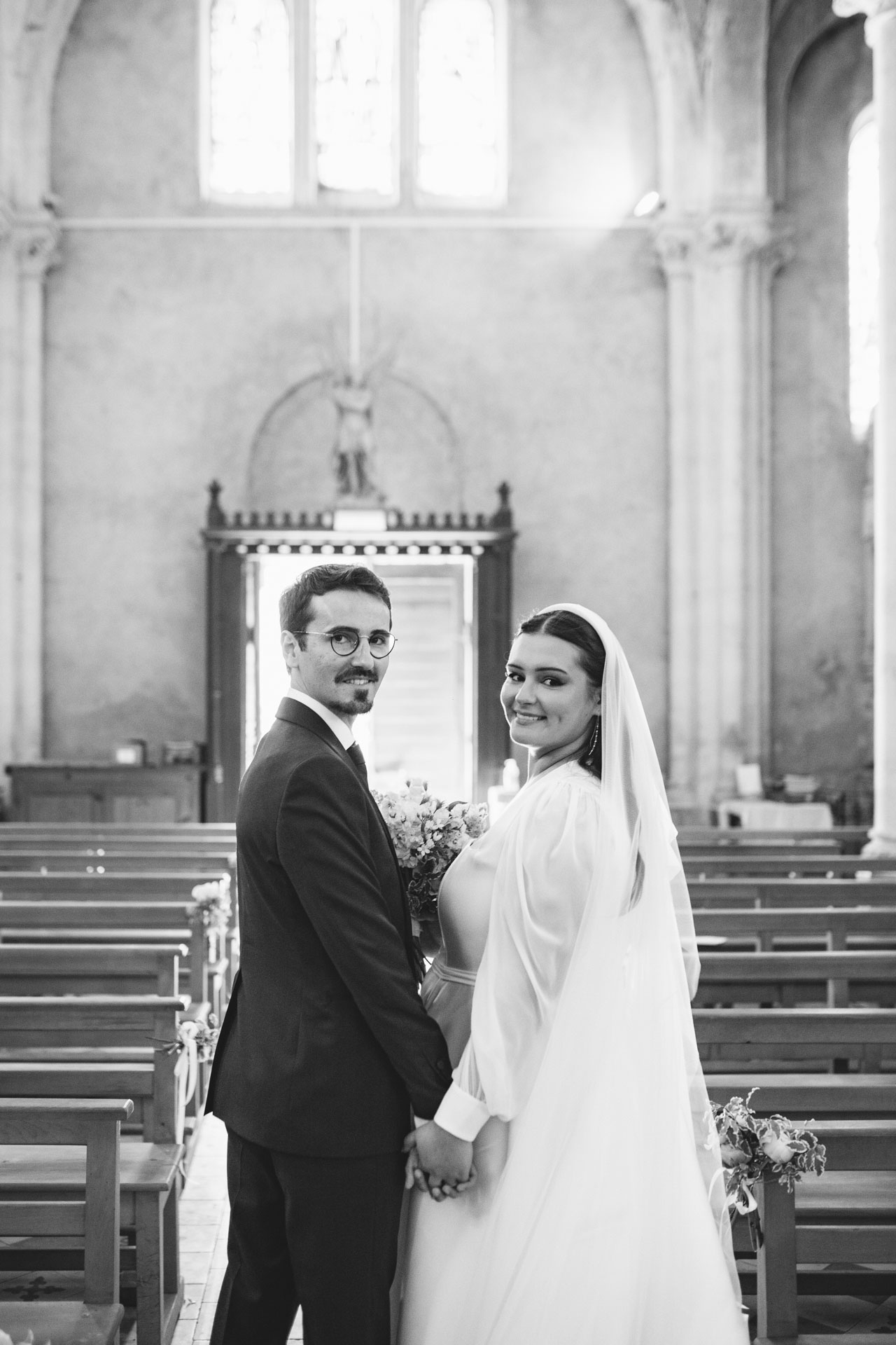 Mariage chateau Chavagnac_eglise