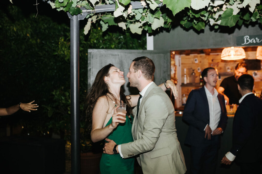 Dancing after dark at the Villa Buonvisi reception
