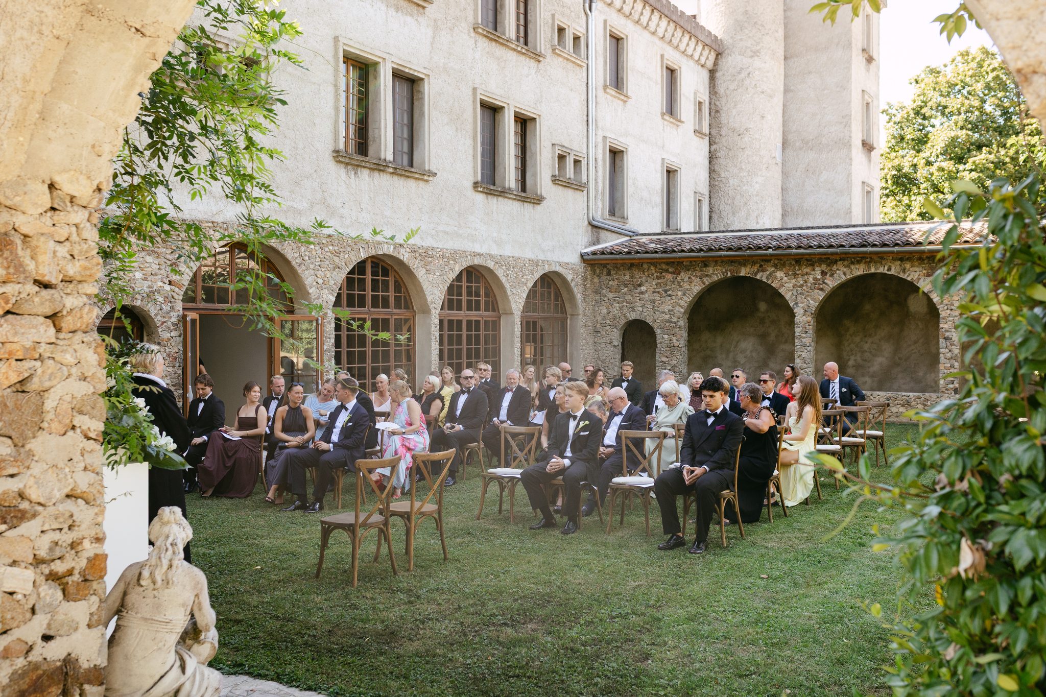 cérémonie — mariage Château de Fontager vallée du Rhône — 19