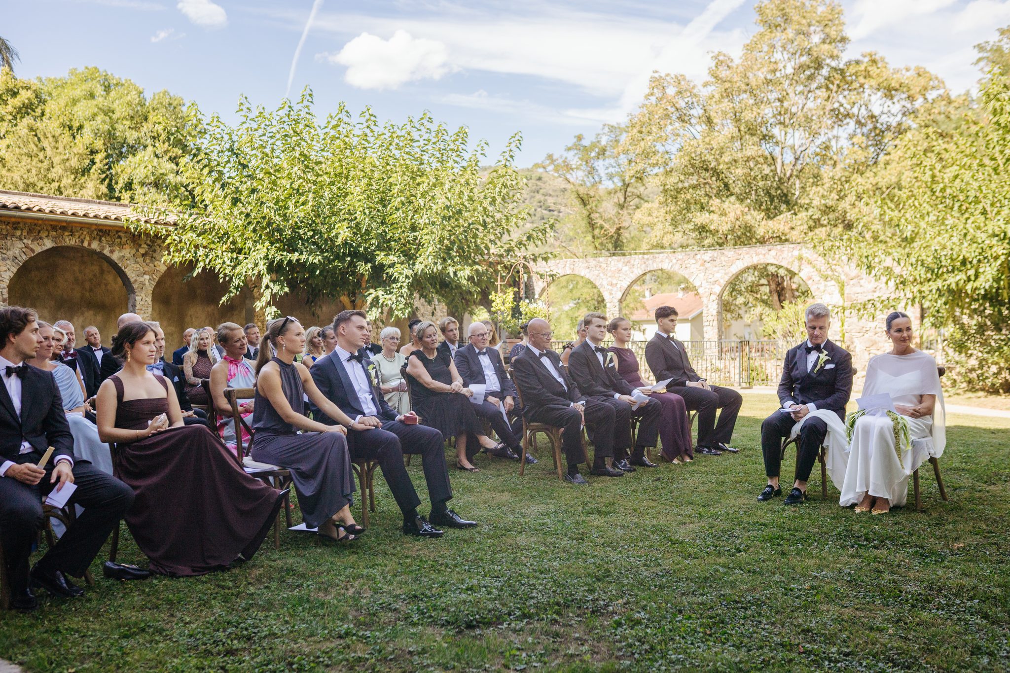 cérémonie — mariage Château de Fontager vallée du Rhône — 24
