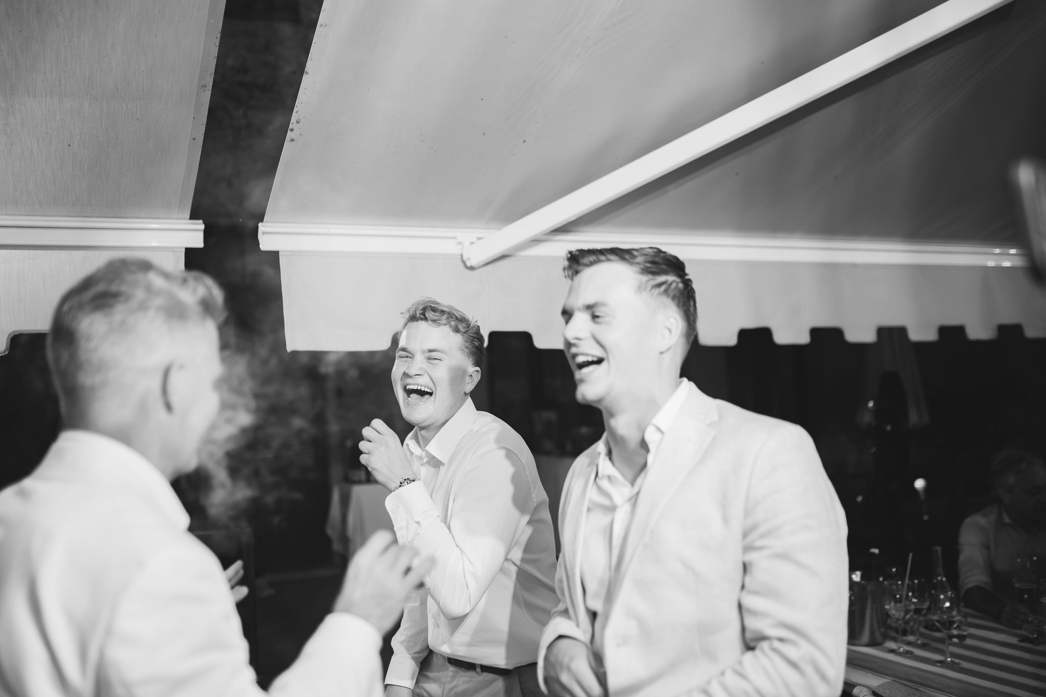 dîner de bienvenue — mariage Château de Fontager vallée du Rhône — 13